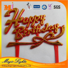 Happy Birthday Plastic Cake Decoration